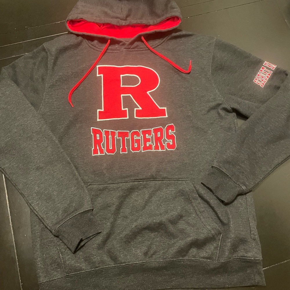 Colosseum Rutgers Charcoal Hoodie